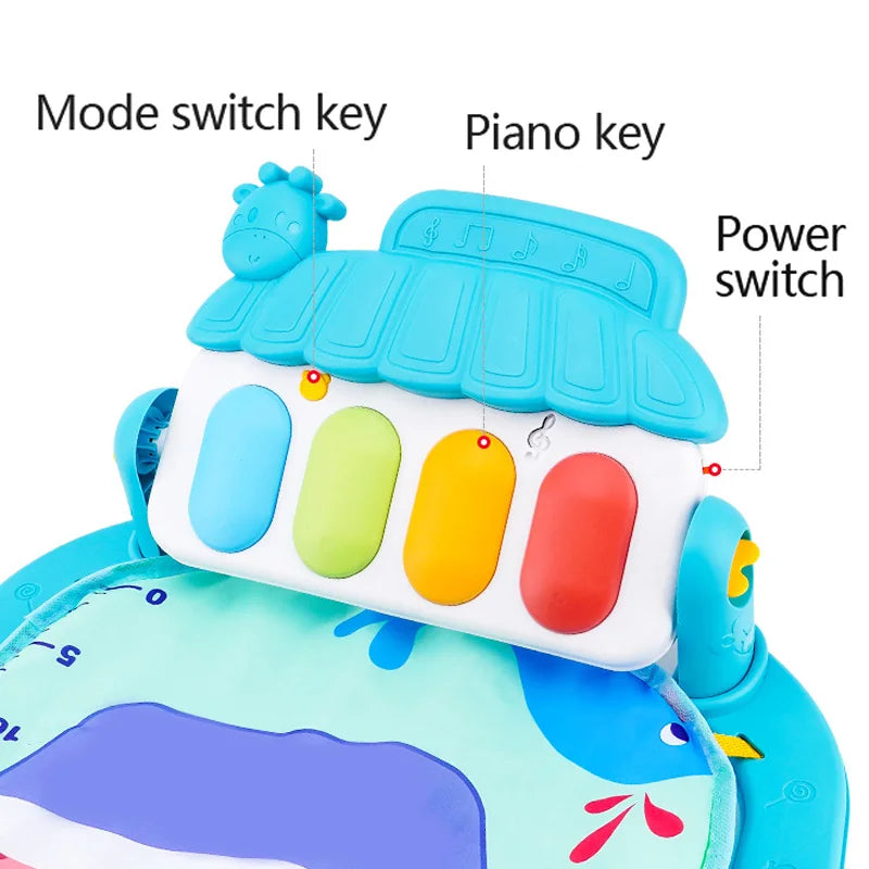 Baby Activity Gym Play Mat with Music & Piano