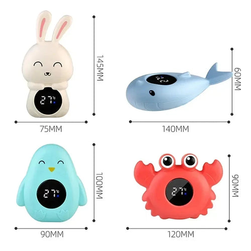 Baby Bath Thermometer with LED Display — Floating Water Tester
