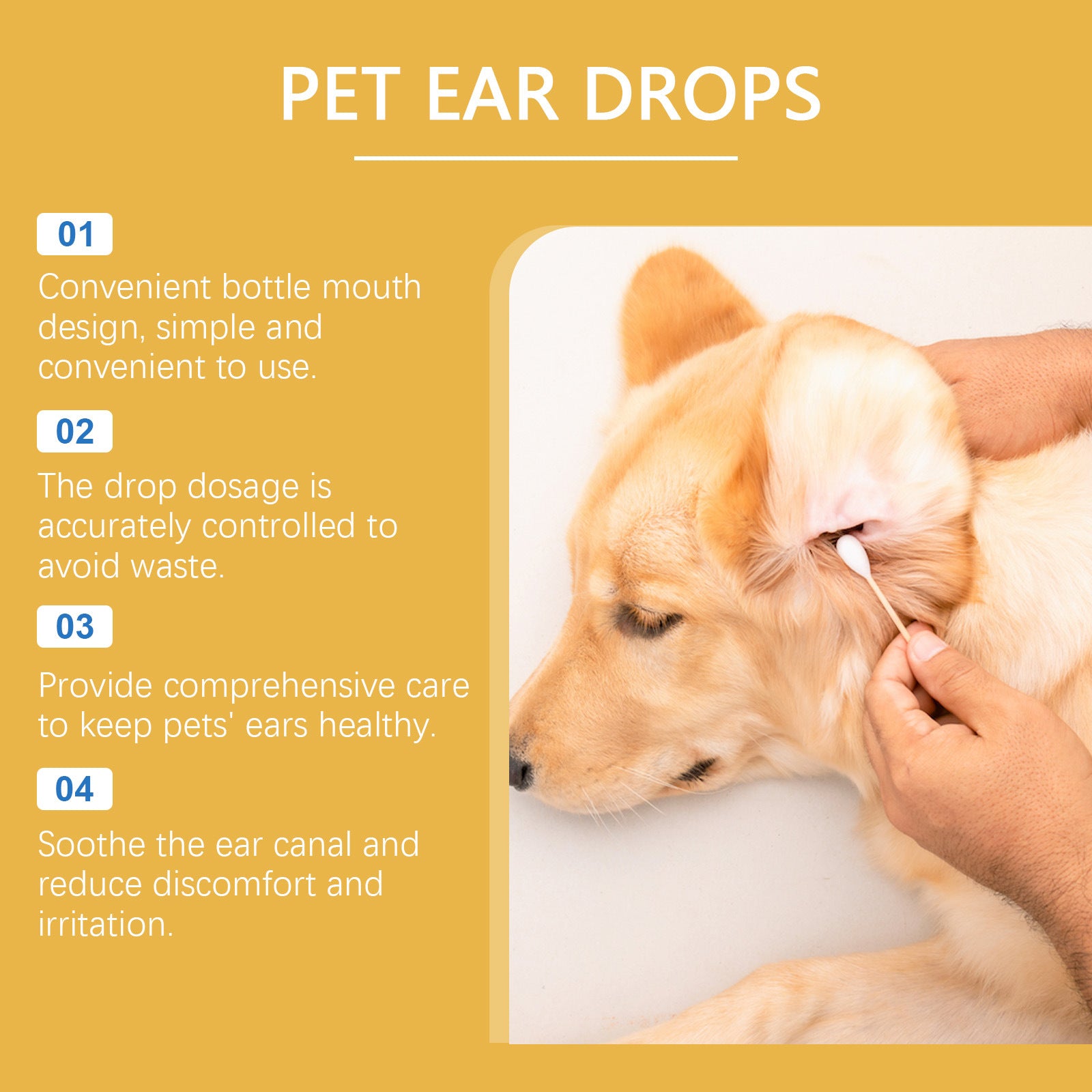 Pet Ear Care Drops – Gentle Cleaner for Dogs & Cats | 20mL