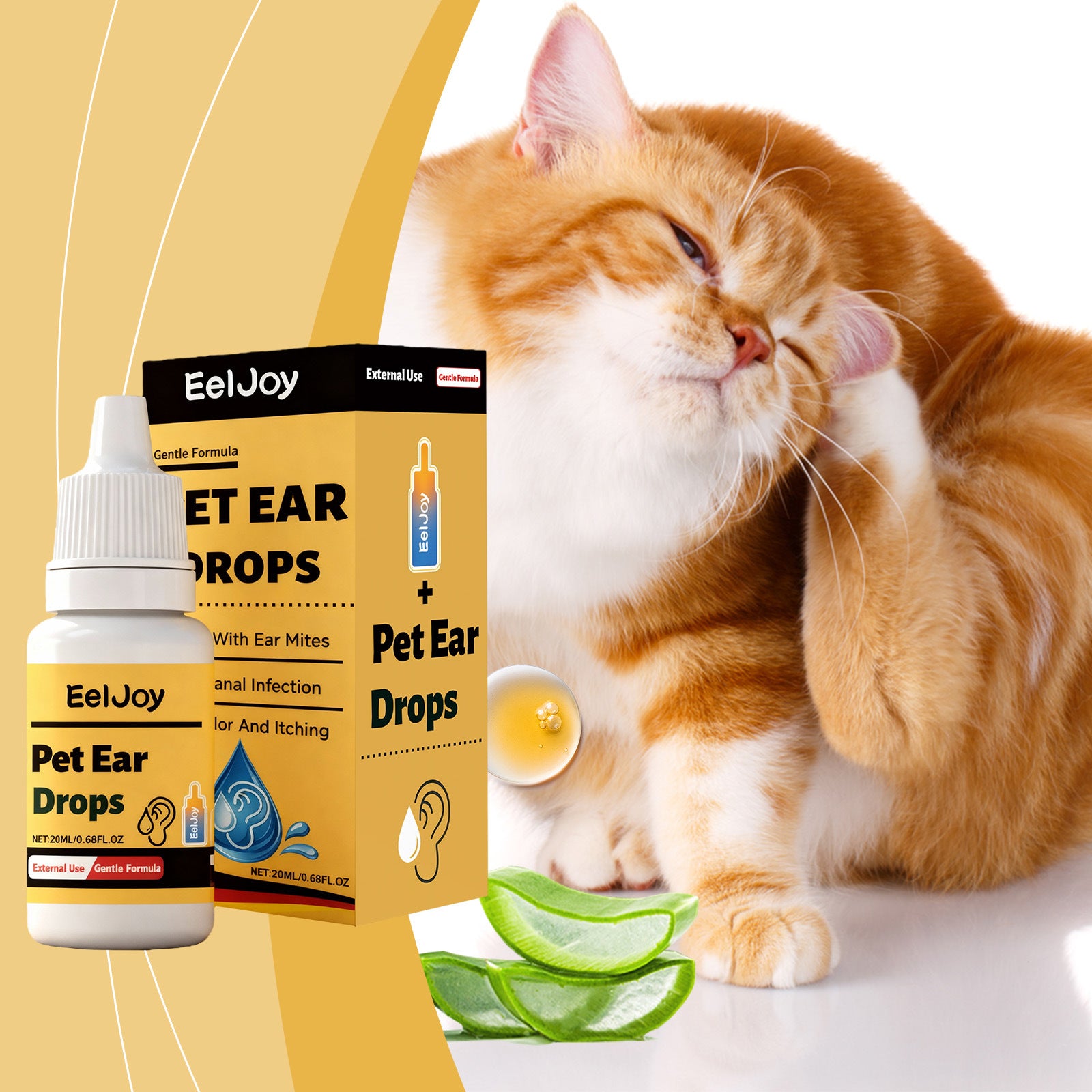 Pet Ear Care Drops – Gentle Cleaner for Dogs & Cats | 20mL